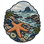 Vintage Starfish  Precision Cut Decal